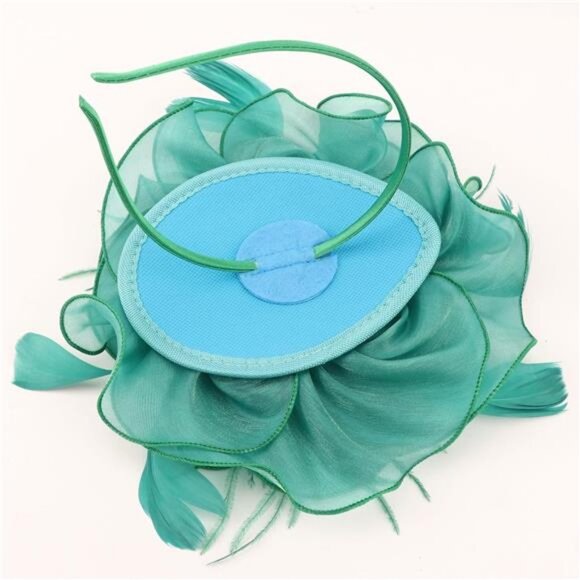 Women Fascinators Hats Kentucky Derby Flower Fascinators with Headband and Clip - Picture 4 of 6